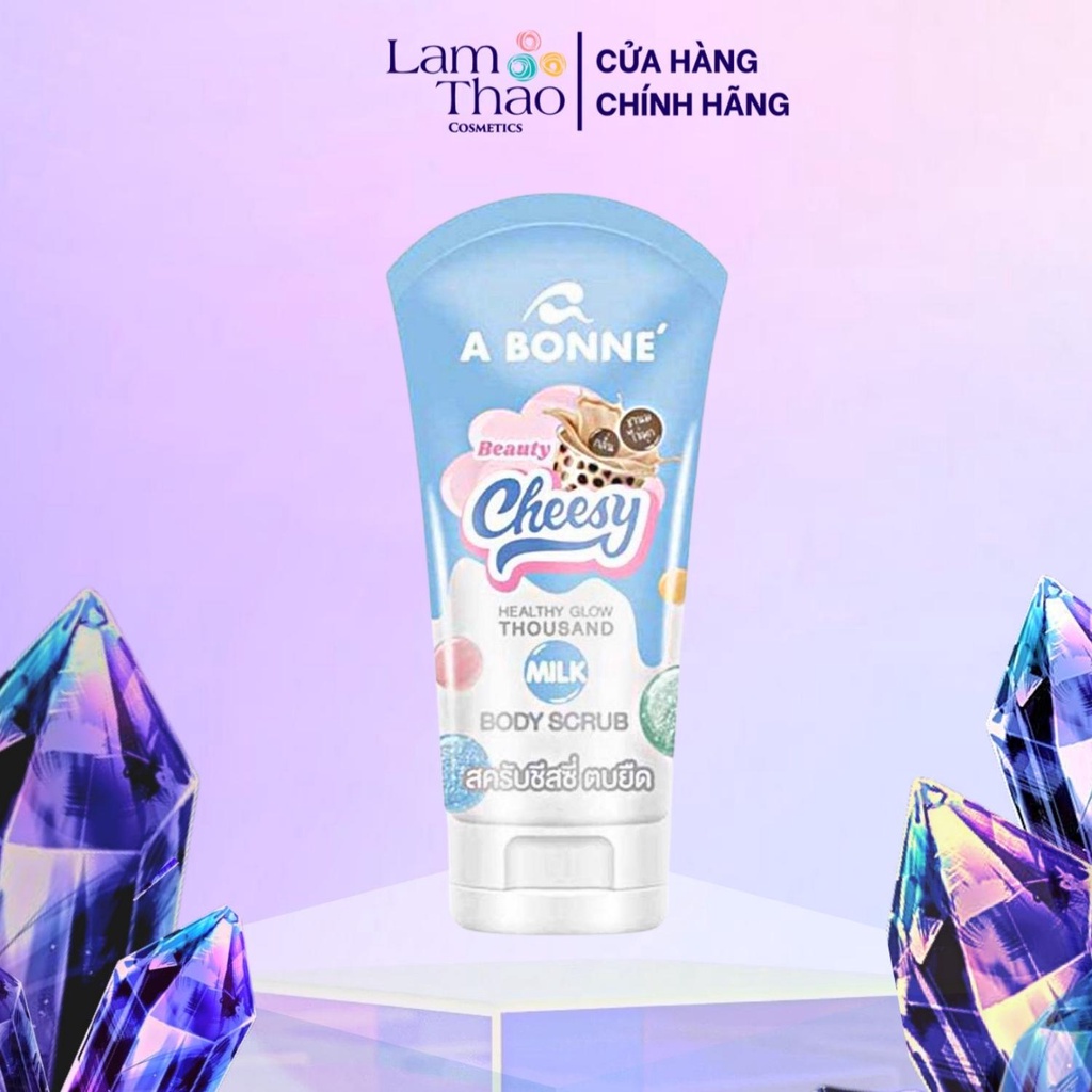 Tẩy Tế Bào Chết Làm Sáng Mịn Da Hương Trà Sữa A Bonne Beauty Cheesy Healthy Glow Thousand Milk Body Scrub