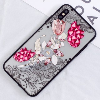 Ốp điện thoại canvas họa tiết hoa ấn tượng cho IPhone X
