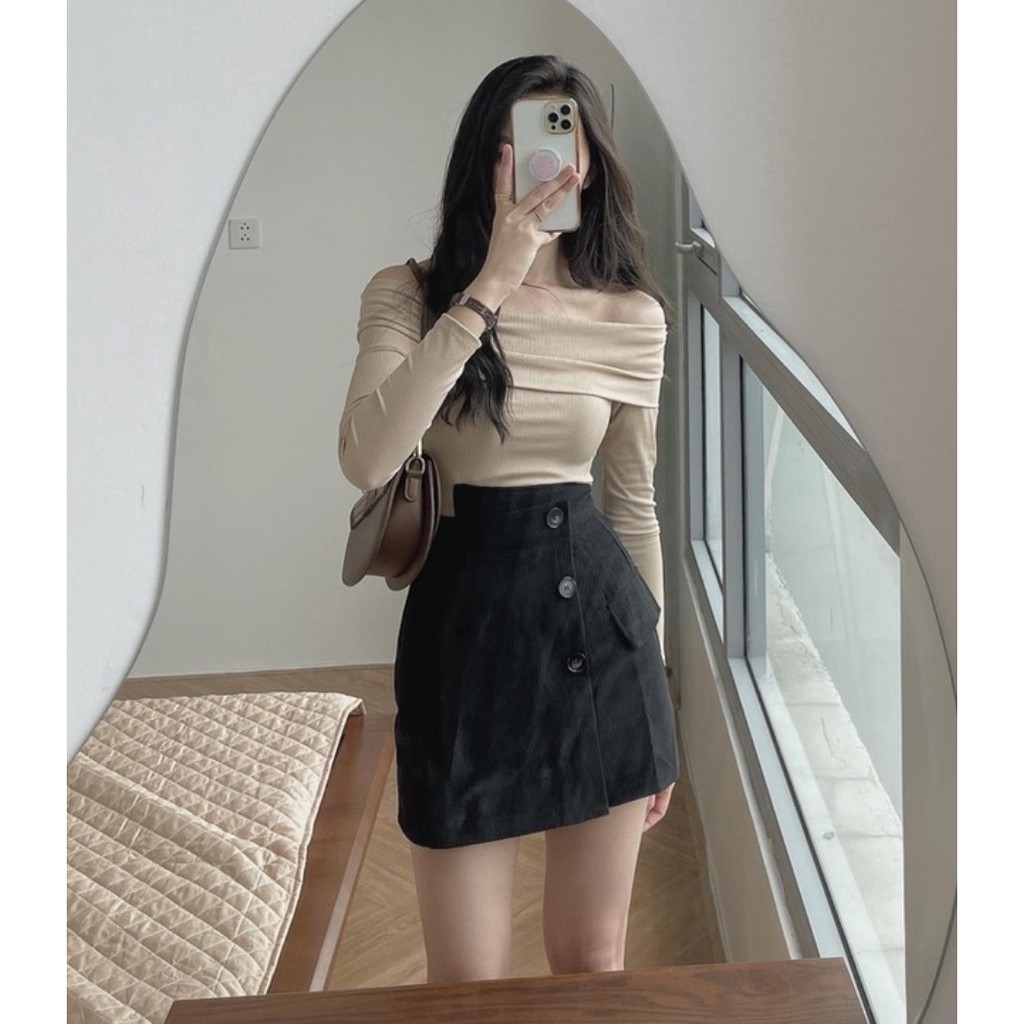 Chân váy chữ a lưng cao THU ĐÔNG NỮ | BigBuy360 - bigbuy360.vn