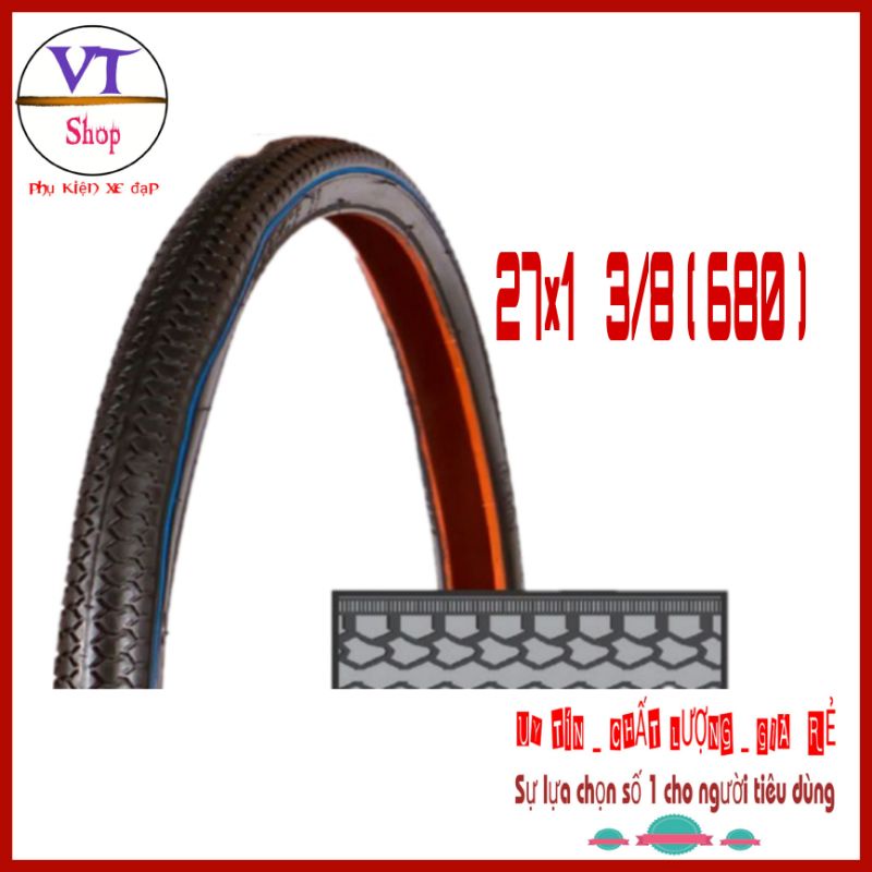 Lốp xe đạp 27x1 3/8 ( 680 ) chính hãng CASUMINA