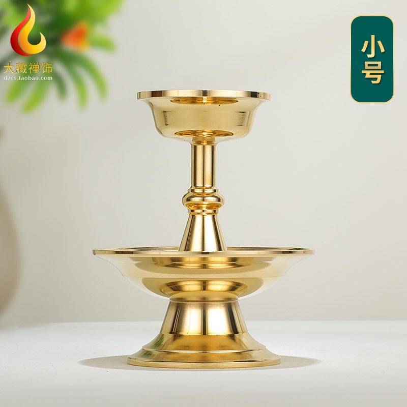 ¤№Chén Hộ Pháp bằng đồng nguyên chất Nhỏ Dày Bóng Chén Cung Cấp Nước Theo Phong Cách Mật Tông Tây Tạng Chén Nước Rượu Chén Nước Thánh