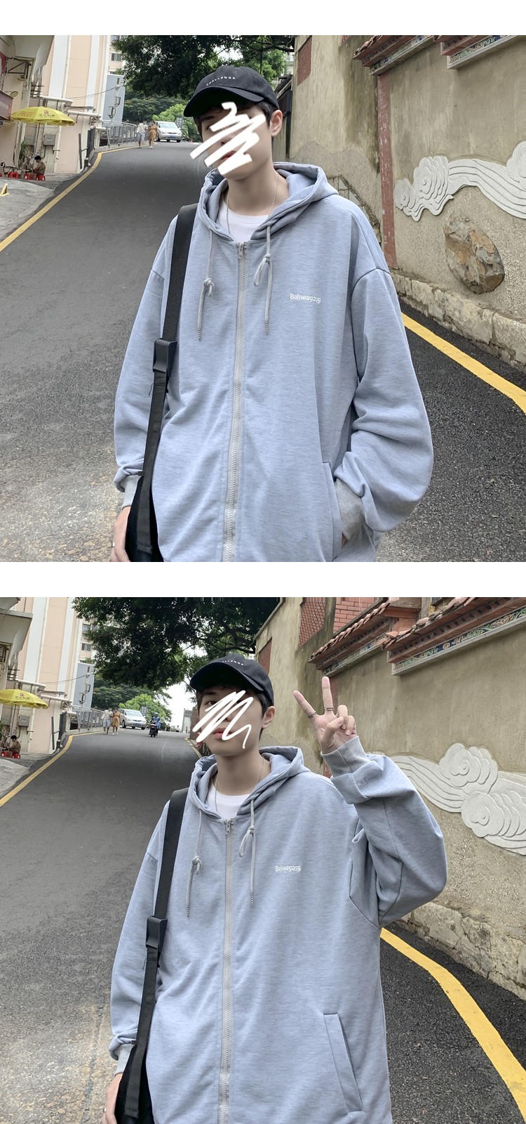 Áo Khoác Hoodie Dáng Rộng Thời Trang Xuân Thu 2020 Cho Nam