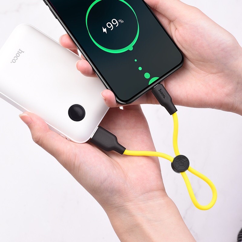 ✅CÁP NGẮN HOCO X21 plus 25 Cm TYPEC Dây silicon mền dẻo chống gẫy,chống cháy- Chính Hãng