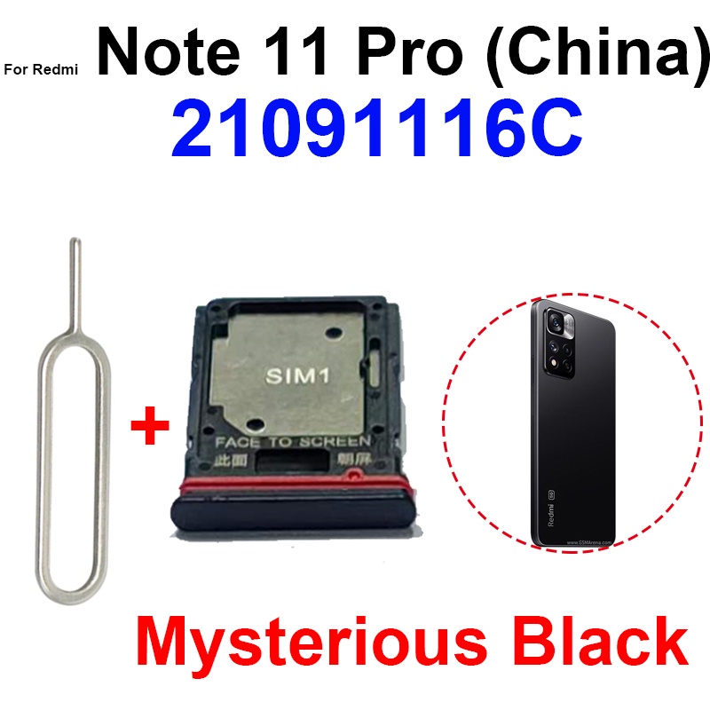 Khay Đựng Sim Điện Thoại Cho Xiaomi Redmi Note 11 Note 11S Note 11 Pro Plus 5G Giá Đỡ