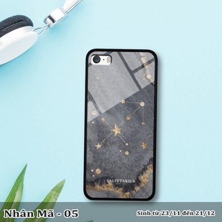 Ốp lưng kính 3D iPhone 5/ 5S -cung hoàng đạo