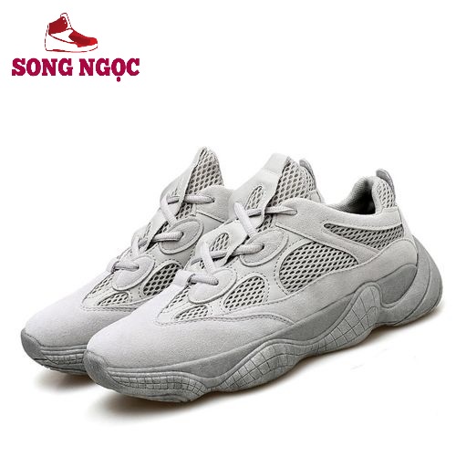 GiàyThể Thao  Nam Giày Sneaker lót thoáng khí khử mùi mùa đông giữ nhiệt đi êm mềm hot trend hd27 xám
