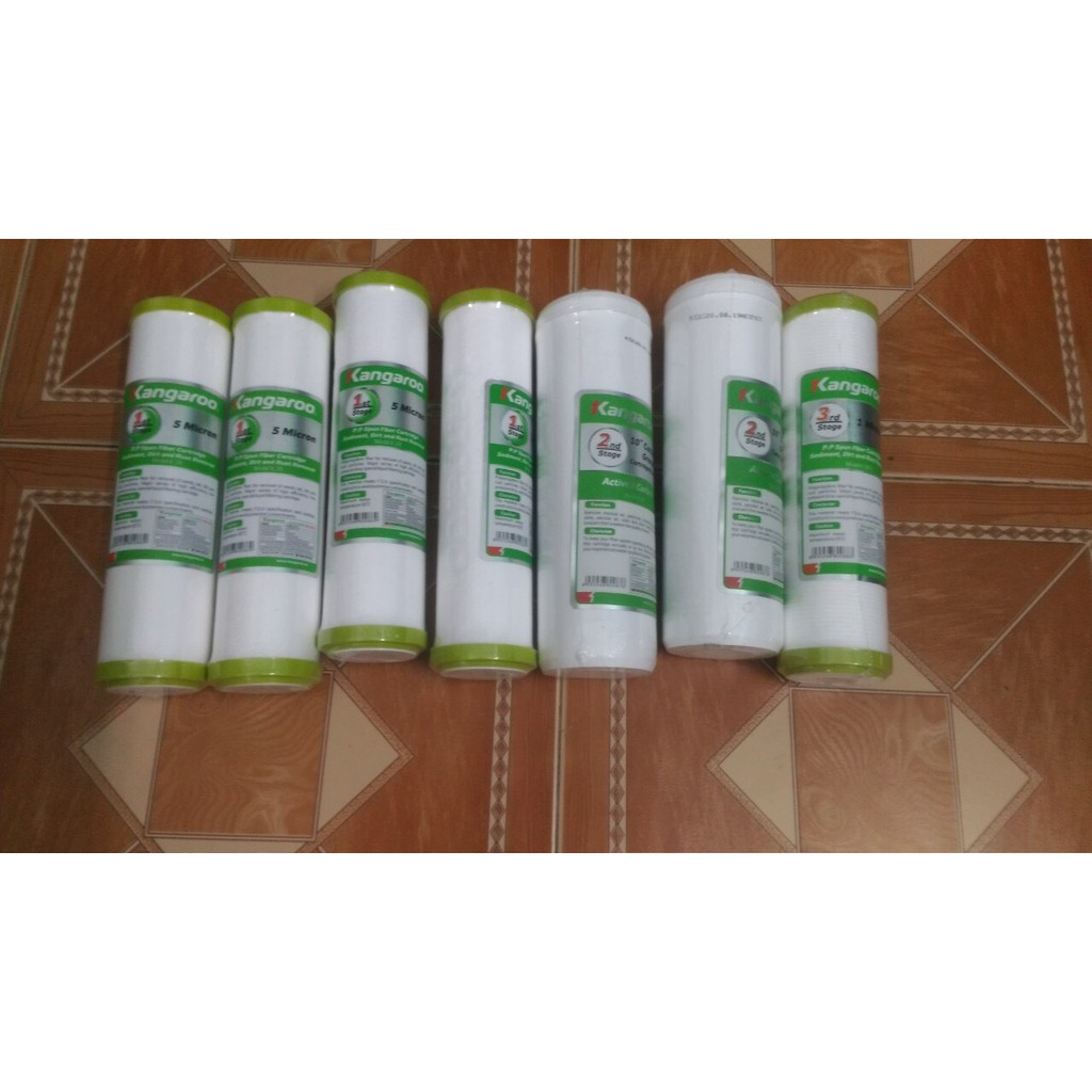 COMBO LÕI LỌC KANGAROO 7 LÕI(4 LÕI 1,2LOI 2.1 LÕI 3)