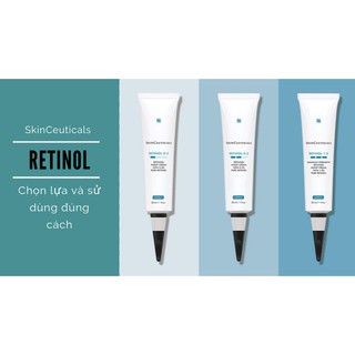 Sản phẩm SkinCeuticals Retinol 3 loại gồm 0.3  0.5 và 1.0