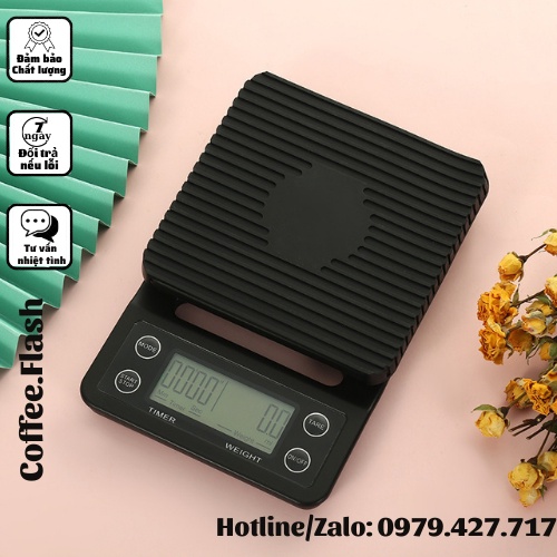 Cân Tiểu Ly Điện Tử Cao Cấp Nhà Bếp Mini định lượng 3kg -Cân Tặng Kèm Pin
