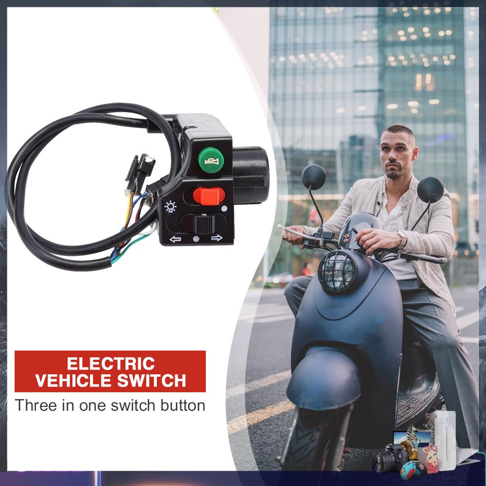 Công Tắc Đèn Pha Xe Đạp Điện Ebike Màu Đen