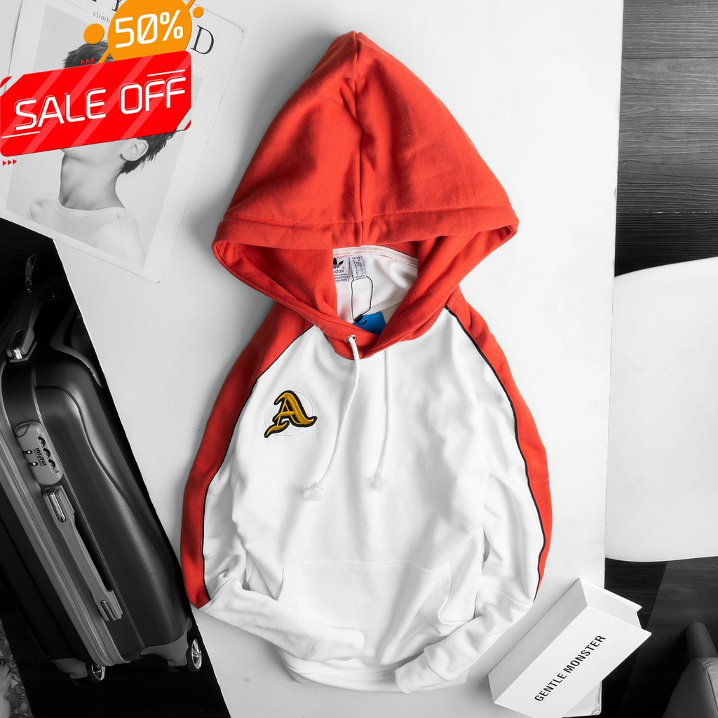 Áo Hoodies Nam Chữ A Vải Nỉ Dày - Có Ba Màu Trắng Đỏ - Xám Đen - Đen Trắng (Có Video Quay Trực Tiếp Sản Phẩm)