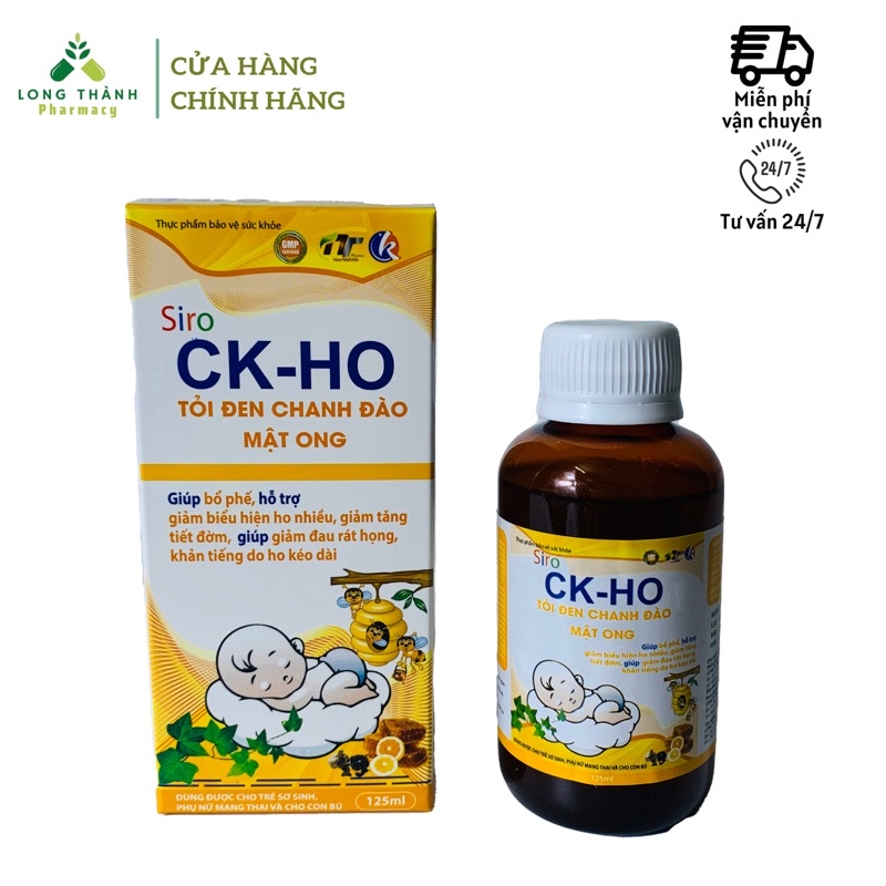 Siro ho tỏi đen chanh đào mật ong CK-HO 125ml