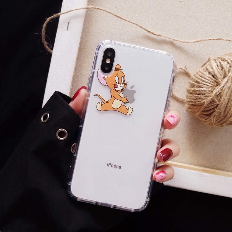 Ốp Điện Thoại Hình Mèo Và Chuột Đáng Yêu Cho Iphone 6 Sp 7 P 8 P | BigBuy360 - bigbuy360.vn