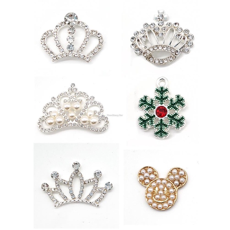 1 Phụ Kiện Trang Sức Thời Trang Bằng Kim Loại Hình Cá Ngựa Đính Đá Sáng Bóng