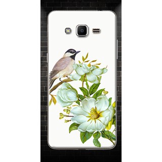 Ốp Lưng Samsung J2 Prime- Chim Đậu Cành Hoa Trắng