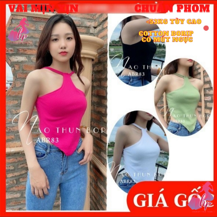 Áo yếm nữ ôm body chất thun cotton xịn kiểu dáng hàn quốc tôn dáng cực sexy - mã A156