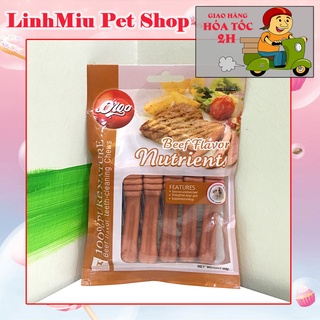 Xương bổ sung canxi orgo cho chó gặm sạch răng - 90gr vị bò