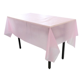 Khăn Trải Bàn Bằng Nhựa Dùng Một Lần Màu Xanh Dương / Hồng / Trắng Dùng Trang Trí Tiệc Sinh Nhật / Tiệc Cưới