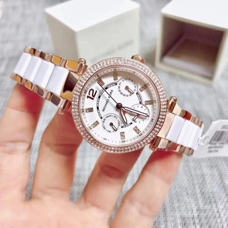 Đồng Hồ Michael Kors Nữ MK6261 Đính Đá Vỏ Rose Gold Size 33mm