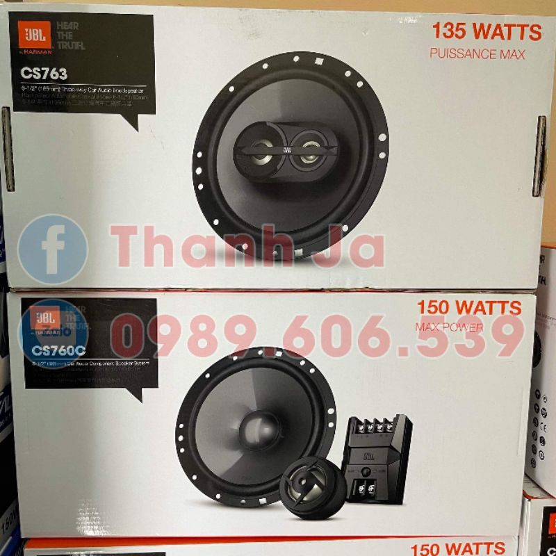 6 Loa cửa xe hơi jbl cs 760 , jbl cs 763 Bảo Hành điện tử chính hãng PGI