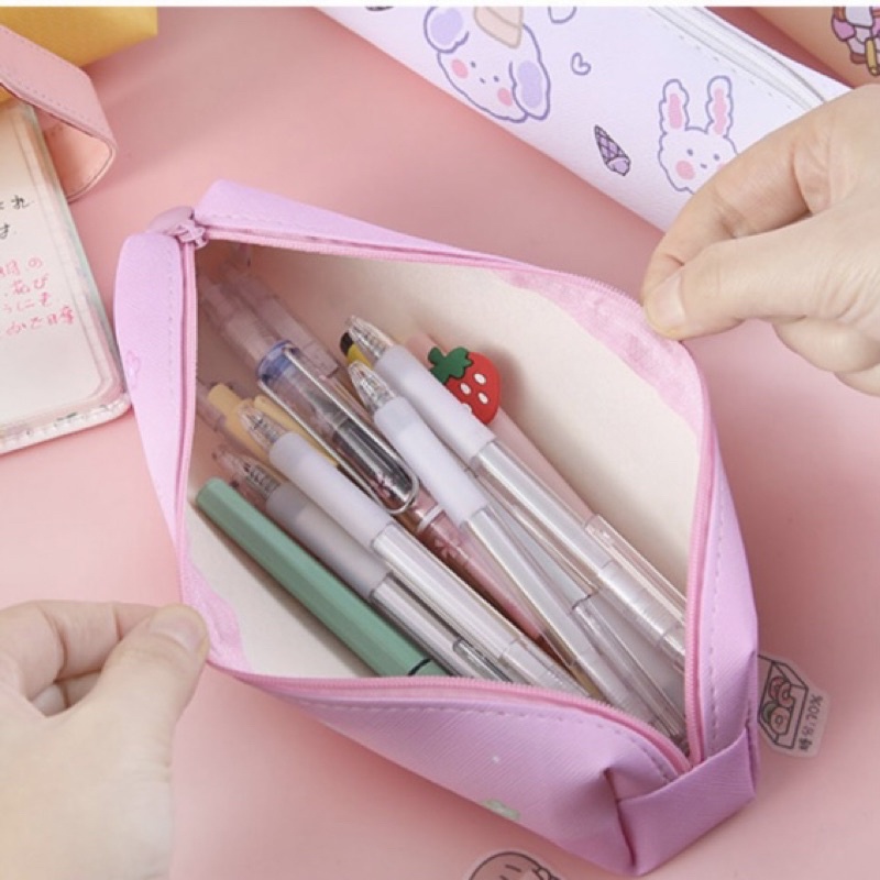 Hộp bút PU nhiều hình cute giao ngẫu nhiên