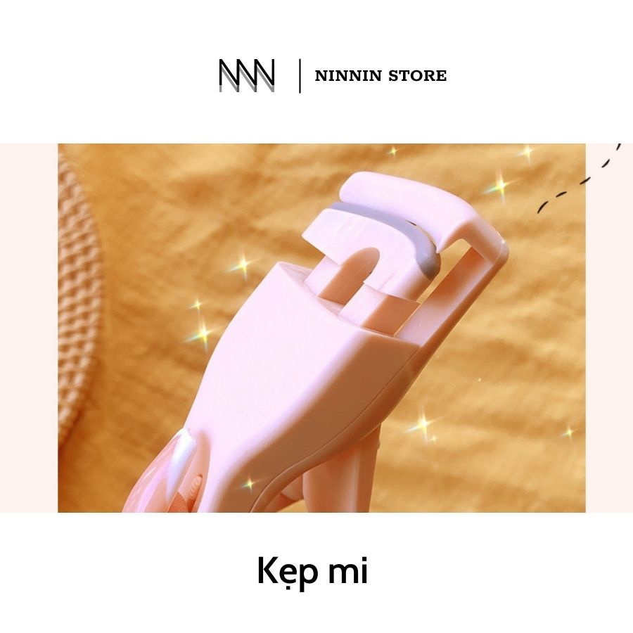 Bộ kẹp mi MARIANNE 3 trong 1 uốn cong lông mi 3D bằng nhựa màu hồng phấn | BigBuy360 - bigbuy360.vn