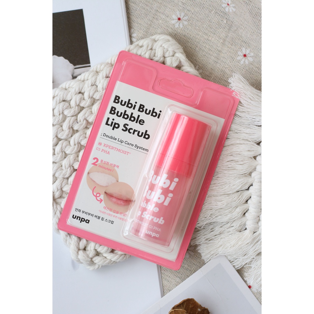 Tẩy Tế Bào Chết Môi Sủi Bọt Bubi Bubi Bubble Lip Scrub COCOLUX