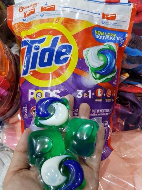 Viên Nước Giặt Xả Tide Pods 42 Viên của Mỹ.