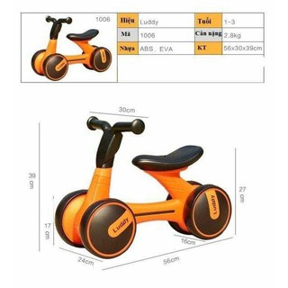 Xe thăng bằng Luddy (4 màu)