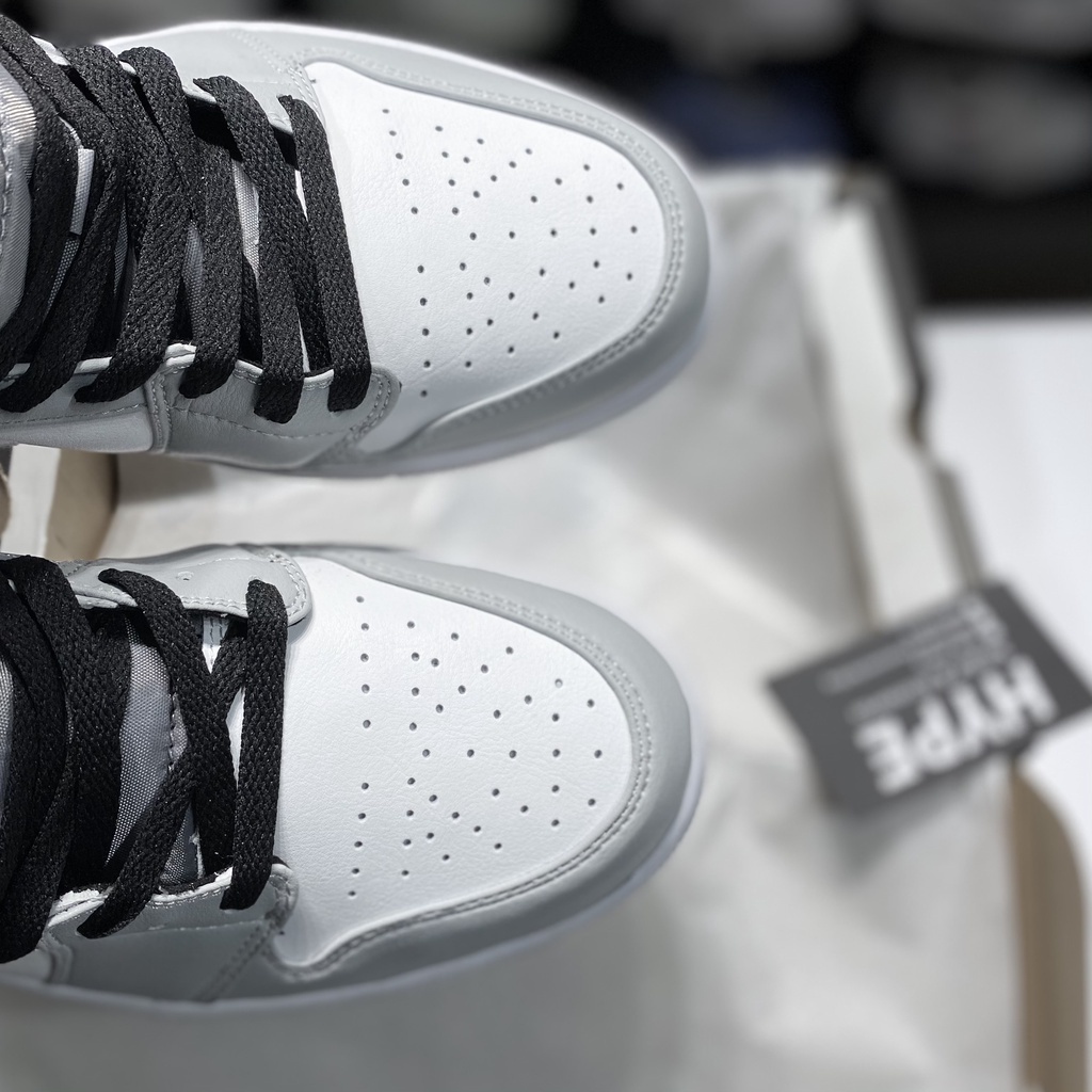 Giày sneaker jordan AF1 cao cấp full bill box, giày thể thao nam nữ JD đẹp cổ cao màu xám giá rẻ phối đồ cực chất M22 | BigBuy360 - bigbuy360.vn