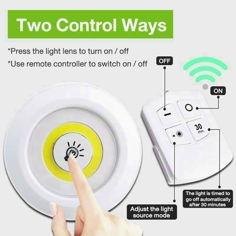 SET 3 ĐÈN LED DÁN TƯỜNG CÓ ĐIỀU KHIỂN TỪ XA