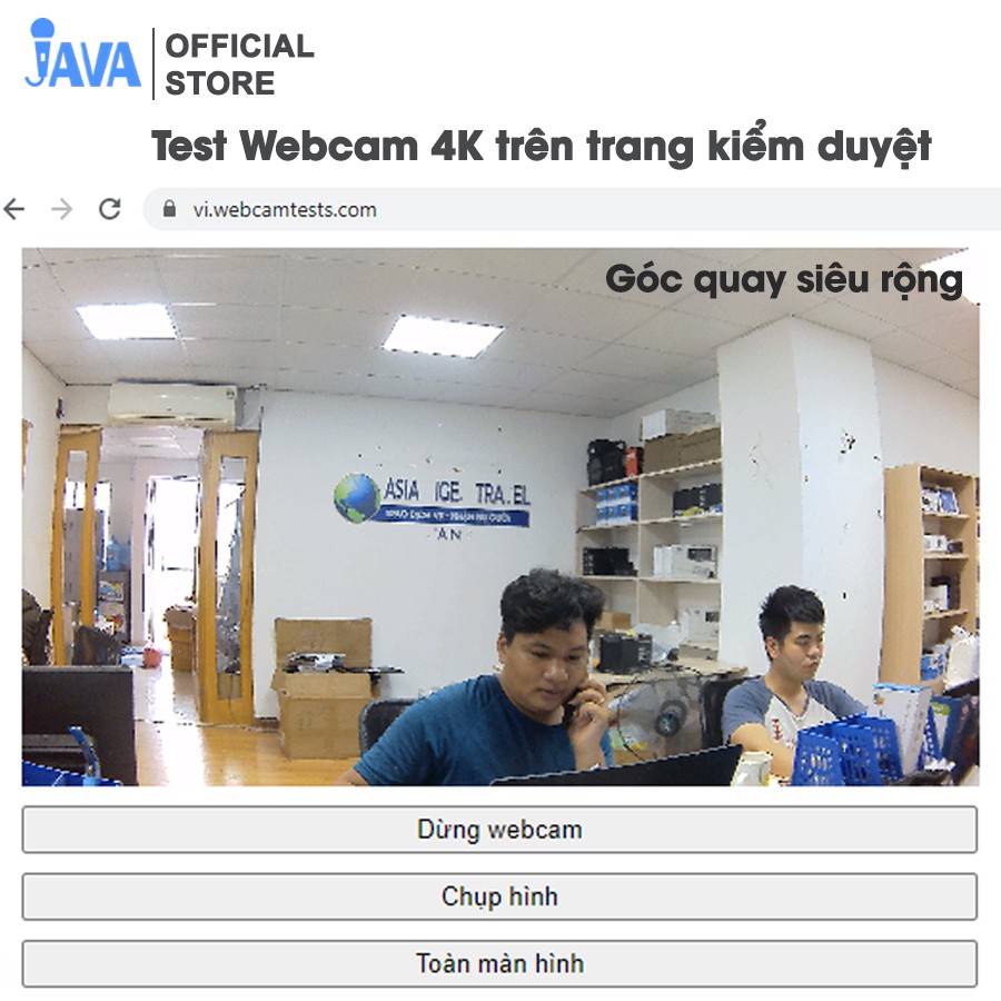 Webcam máy tính 4K - 38400 x 2160p và 2K - 2560 x 1440p - Thu hình cho máy tính, pc, TV, để bàn