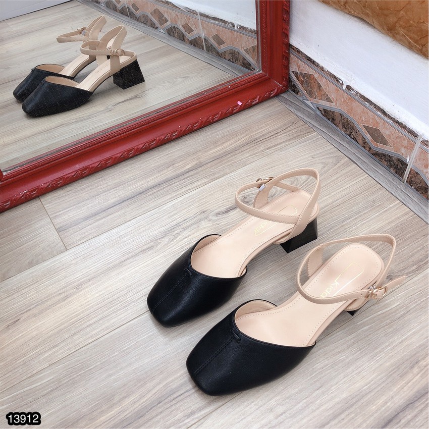 Giày Sandal Mũi Vuông CHIMOKA Cho Nữ Đế Cao 3cm 13912
