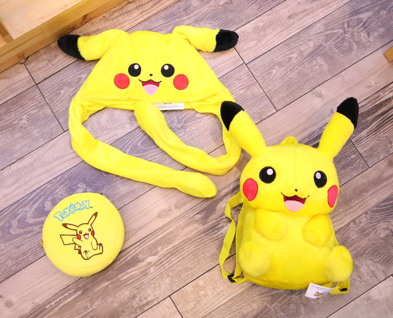 Balo Đeo Vai Hình Pikachu Nhồi Bông Dễ Thương Cho Người Lớn