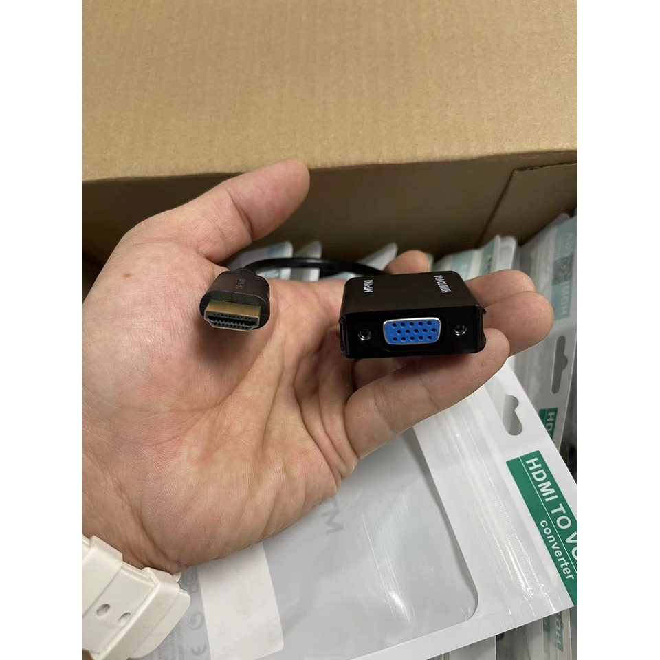 Dây Cáp Chuyển Đổi HDMI Sang VGA Dùng Cho Máy Chiếu Máy Tính Tivi Viki
