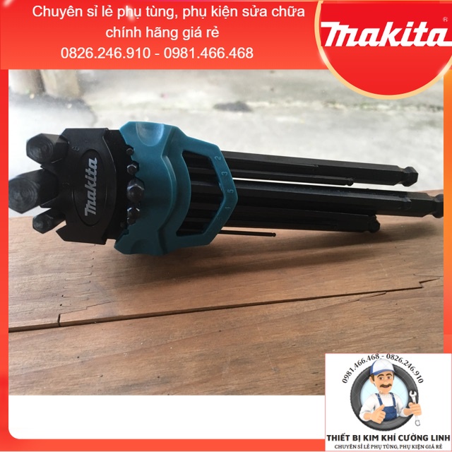BỘ LỤC GIÁC ĐẦU BI 9 CÁI/BỘ (semi130) Makita B-65894