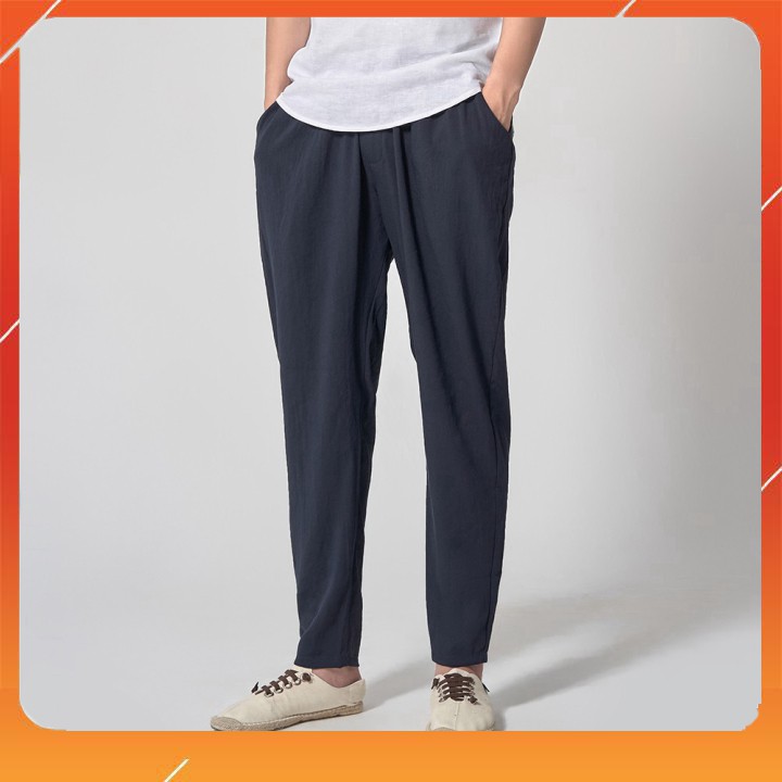 Quần Baggy Nam ROUGH Vải Đũi Chất Mềm, Mịn, Mát ( 5 màu ) á2 . ⛑ " $