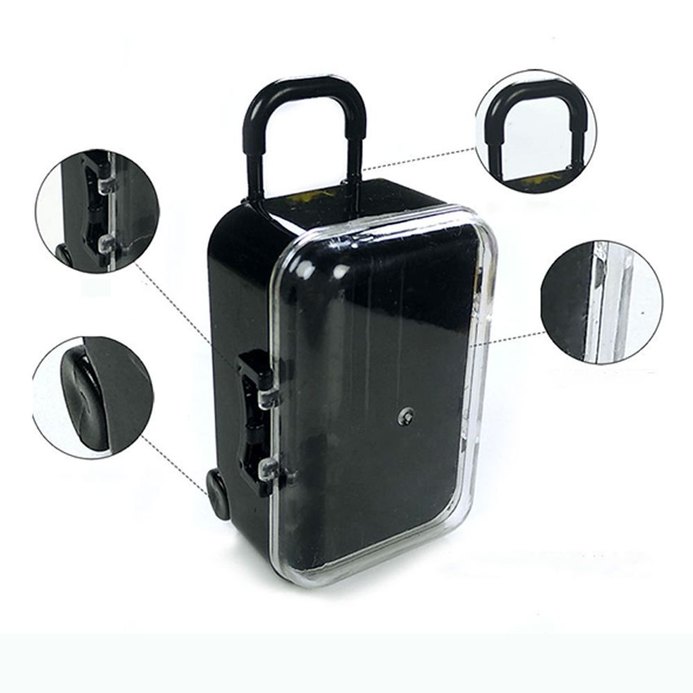 Vali đựng kẹo/ trang sức mini trong suốt dạng kéo nhiều màu tùy chọn