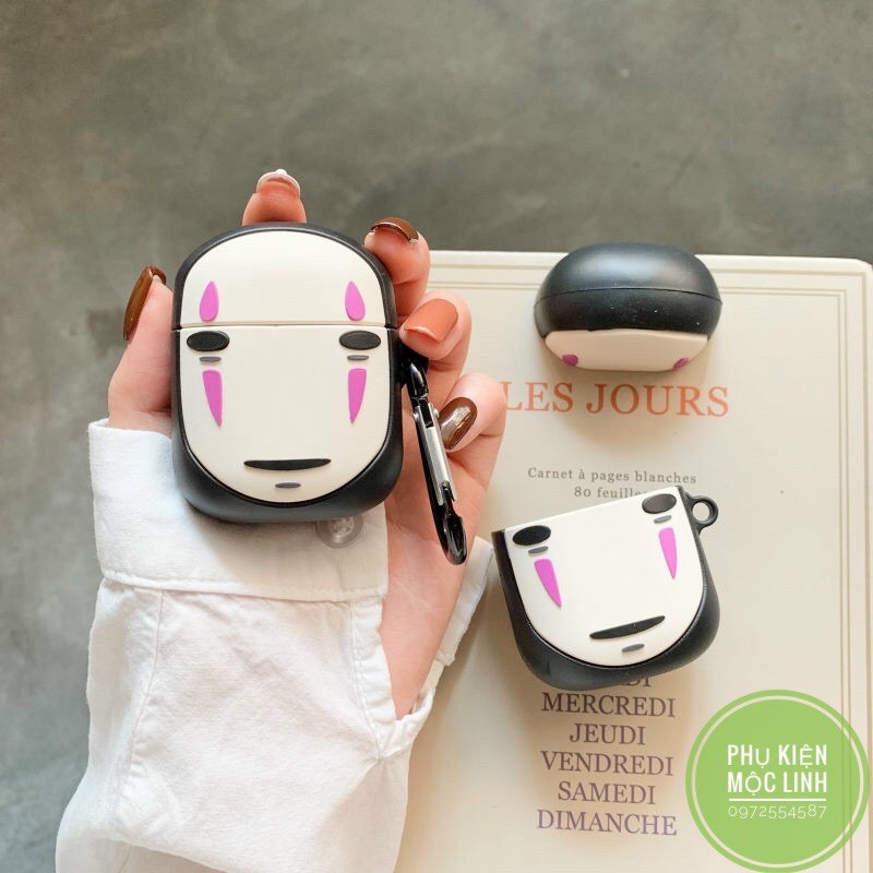 NO FACE MAN] Case Vỏ Bao Airpods Đựng Tai Nghe Airpod 1 2 silicon dẻo Tặng kèm móc sắt Cover i11, i12... VÔ DIỆN NAM