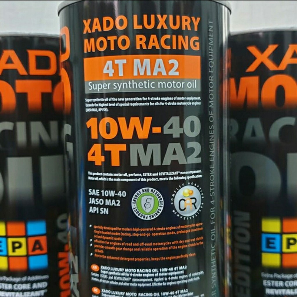 Nhớt XADO RACING - Nhớt siêu cao cấp XADO Moto Racing Oil Revitalizant 10w40