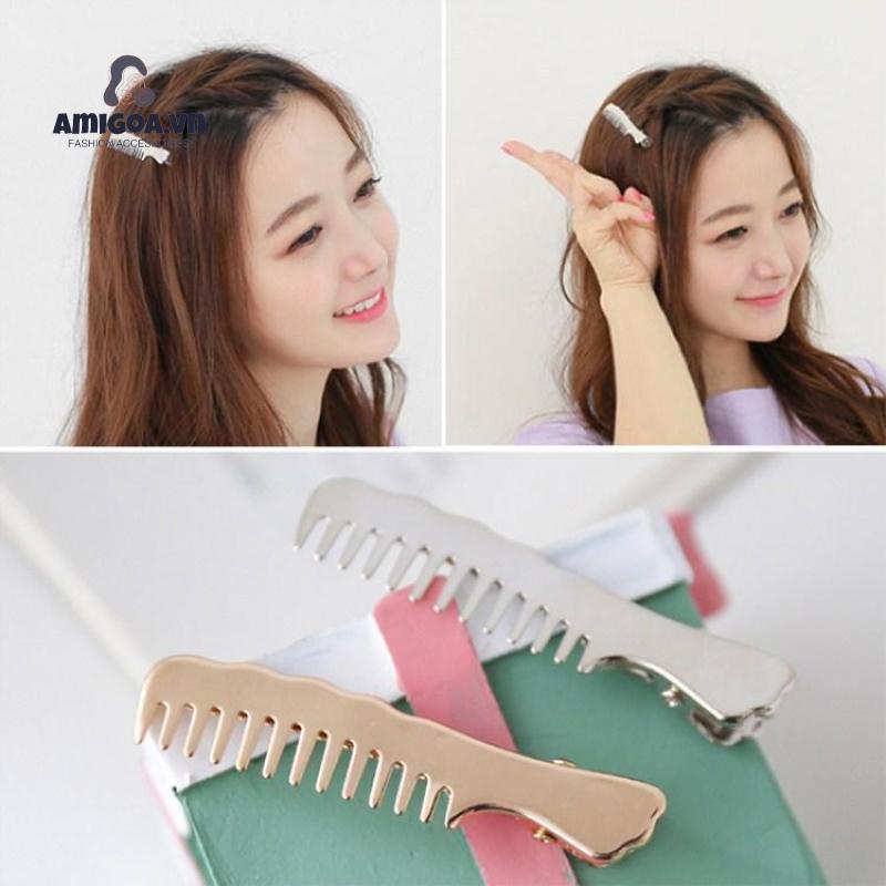 Kẹp Tóc Lược Bằng Hợp Kim Dành Cho Nữ