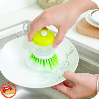 Dụng cụ cọ xoong nồi có ngăn đựng nước rửa chén 2 trong 1 (CXN02)