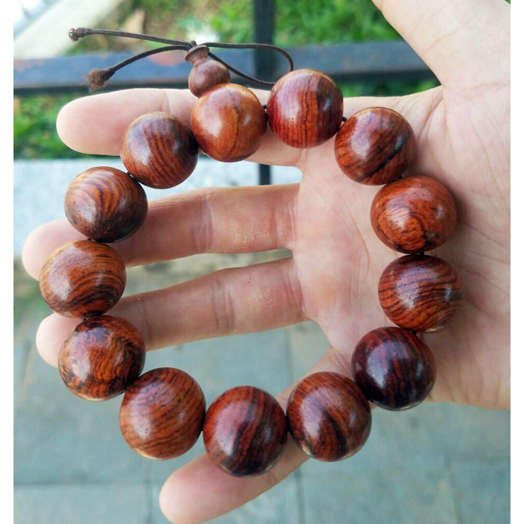Vòng tay nam Phong thủy gỗ sưa tự nhiên may mắn, bình an – Size 12, 14, 16, 18 ly (mm)