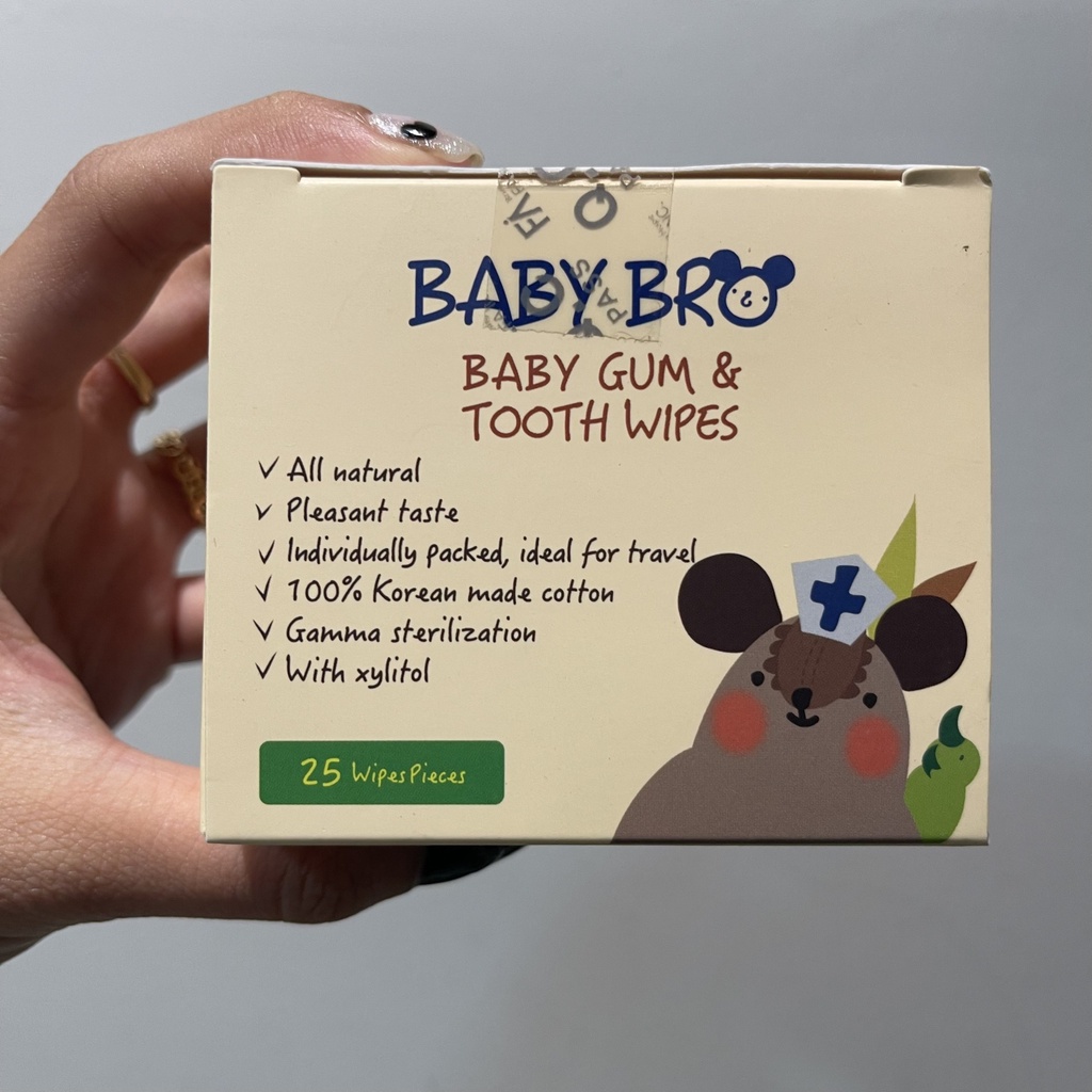 Kem Đánh Răng Vị Trái Cây / Gạc Rơ Lưỡi cho bé cưng Baby Bro Hàn Quốc