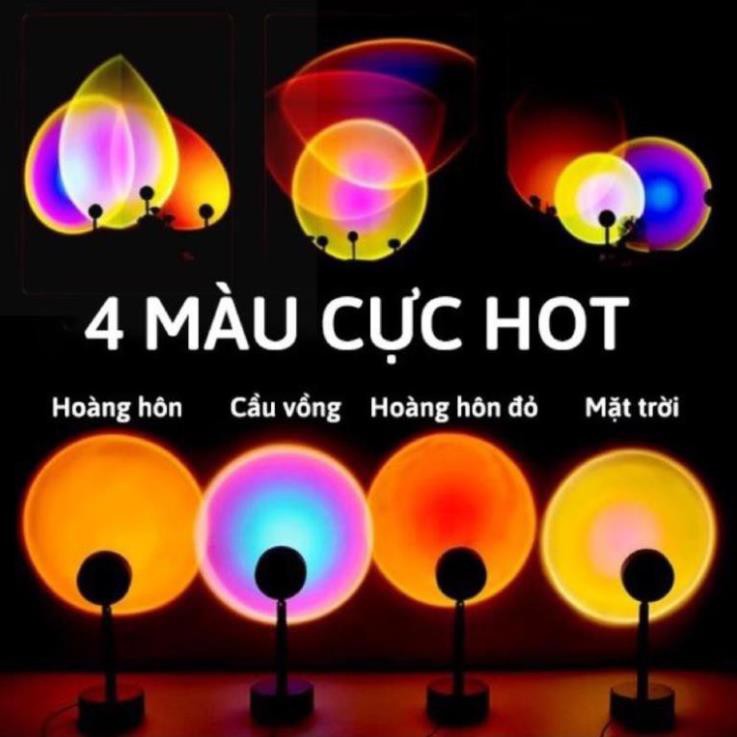 (16 Màu) Đèn Led Hoàng Hôn Chuyên Livestream, Chụp Ảnh, Cầu Vồng, Mặt Trời, RainBow Hot Tiktok 2021