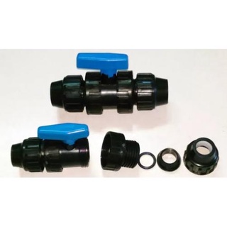 Van 2 đầu rắc co hdpe d20 d25 d32 d40 hn