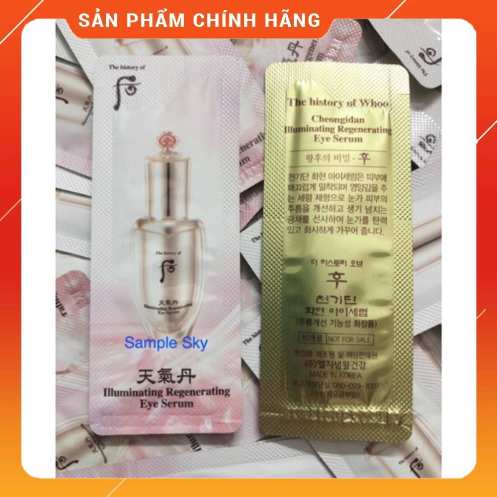 Gói tinh chất trẻ hóa dưỡng vùng da mắt Whoo Cheongidan Llluminating Regenerating Eye Serum 1ml