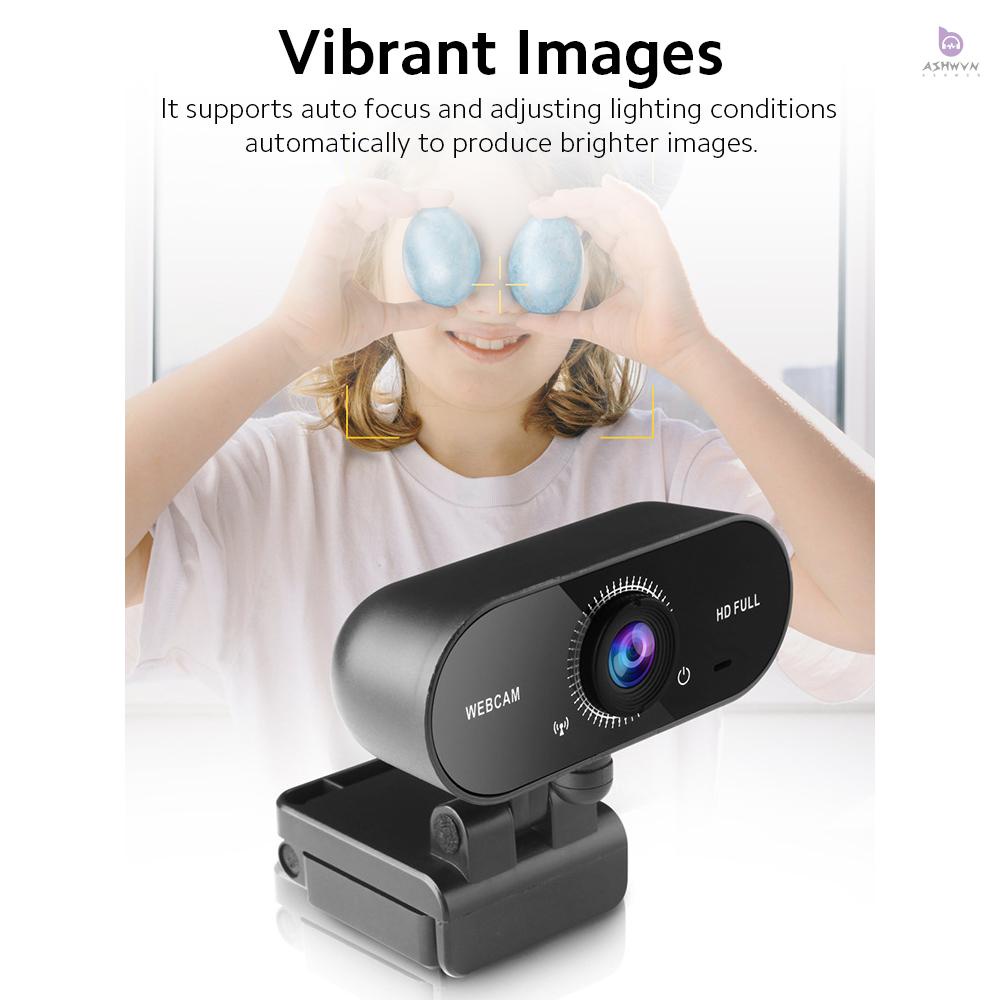 Webcam USB 2K màu đen có kẹp chống tiếng ồn tùy chỉnh tiện dụng | BigBuy360 - bigbuy360.vn