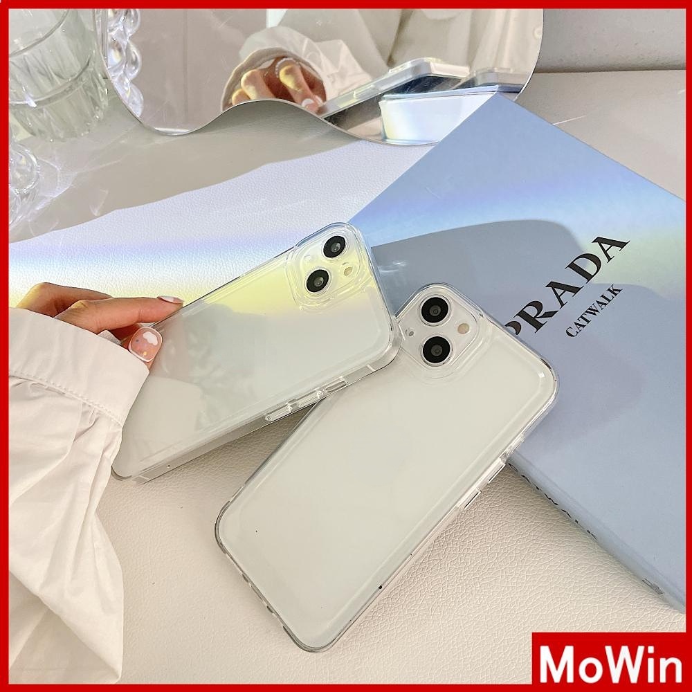 Ốp điện thoại silicone mềm trong suốt HD nút mạ dày chống va đập thích hợp cho iPhone 13 Pro Max 12 Pro Max 11 7 Plus