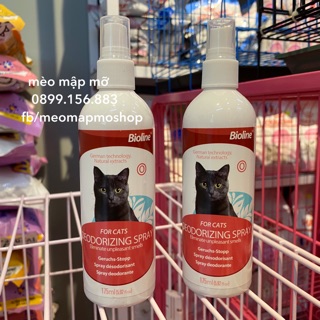 XỊT KHỬ MÙI CHO MÈO BIOLINE 175ml